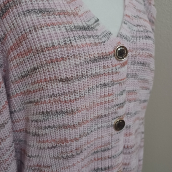 NWT Marc New York Button Up Puff Sleeve Sweater Size Medium - Picture 6 of 13